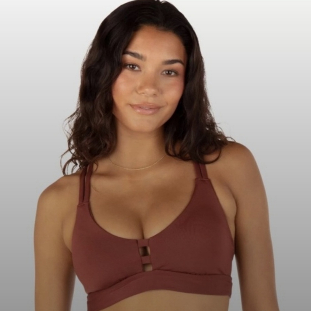 Hurley Coral and Orange Bikini Top - Picture 4 of 6